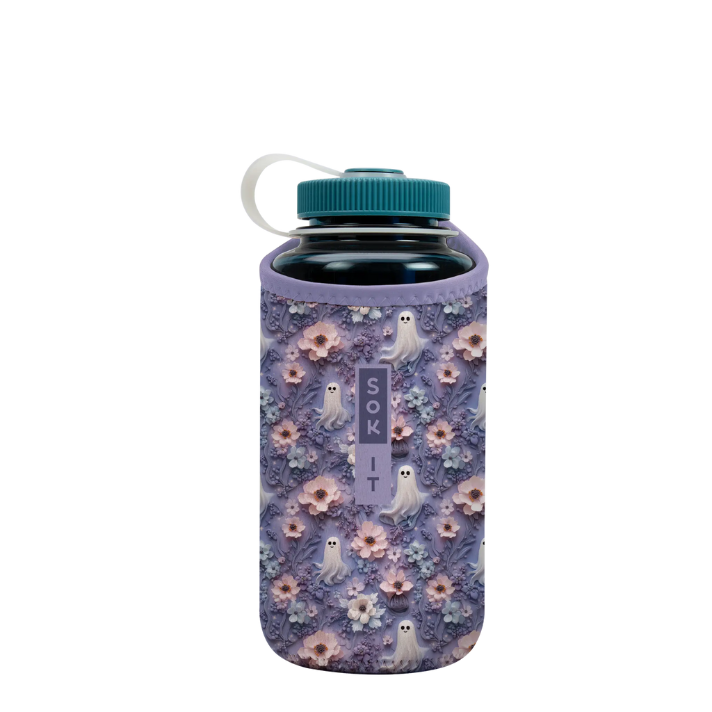 BotlSok for Nalgene Style Bottles - Ghostly Garden
