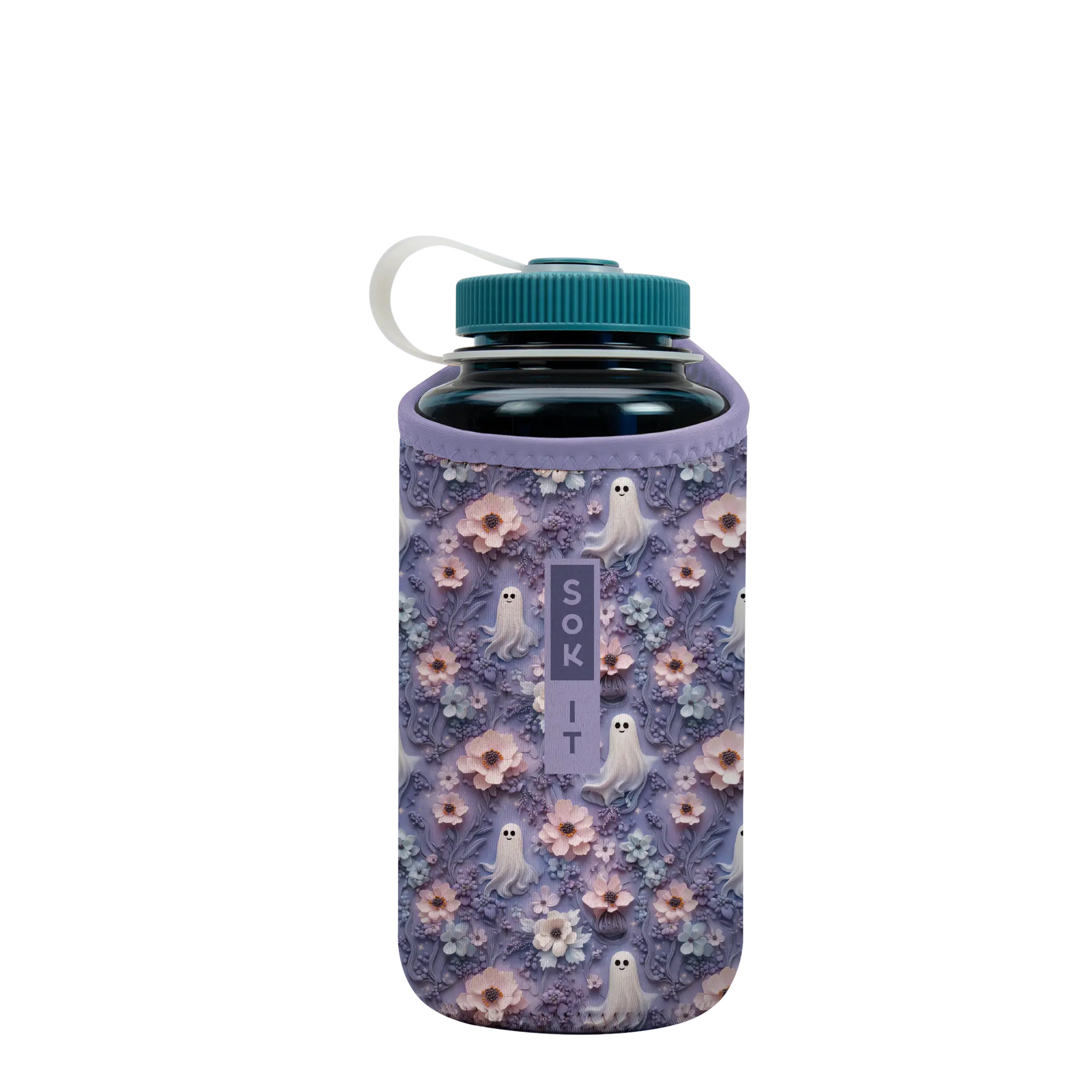 BotlSok for Nalgene Style Bottles - Ghostly Garden