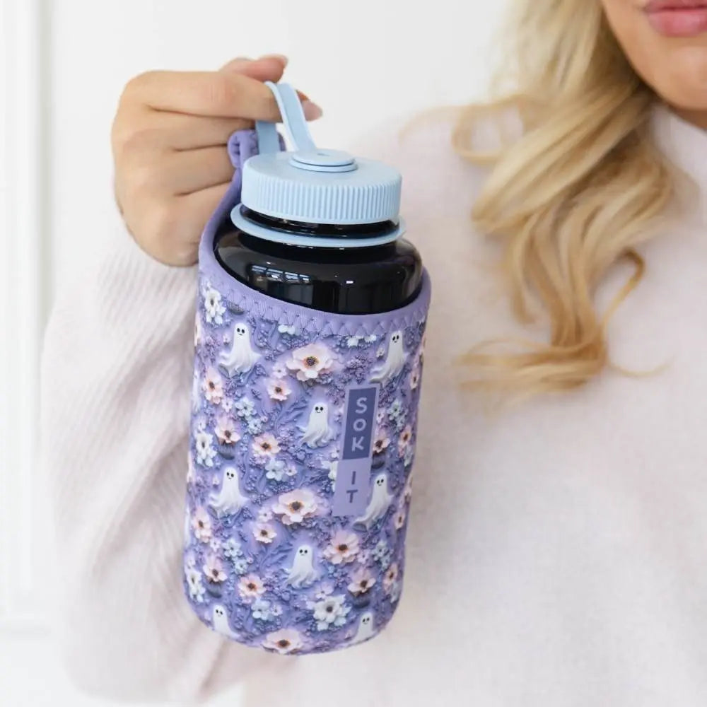 BotlSok for Nalgene Style Bottles - Ghostly Garden