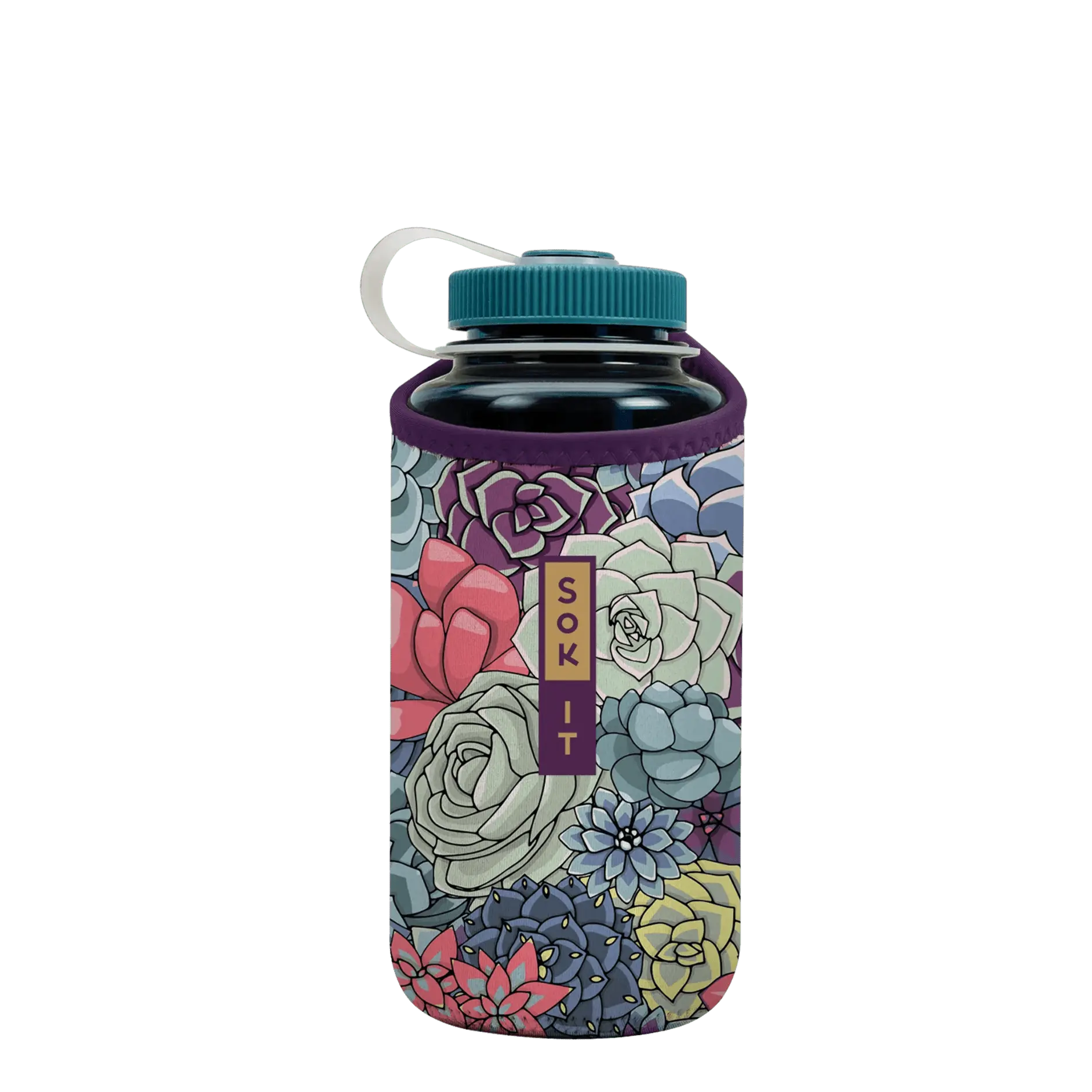 BotlSok for Nalgene Style Bottles - Succulents